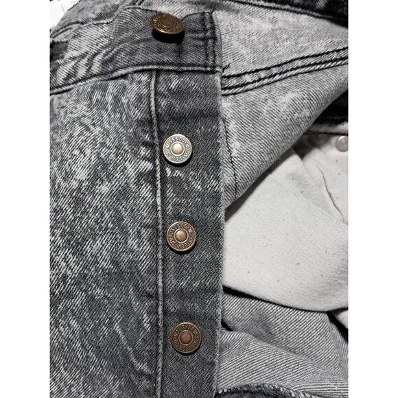 Levis 501 Vintage Acid Wash Denim Jeans 32 x 30 100% Cotton Made In USA - Picture 5 of 12